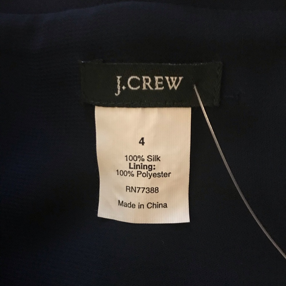 Jcrew navy vneck midi dress NWT - Picture 6 of 6